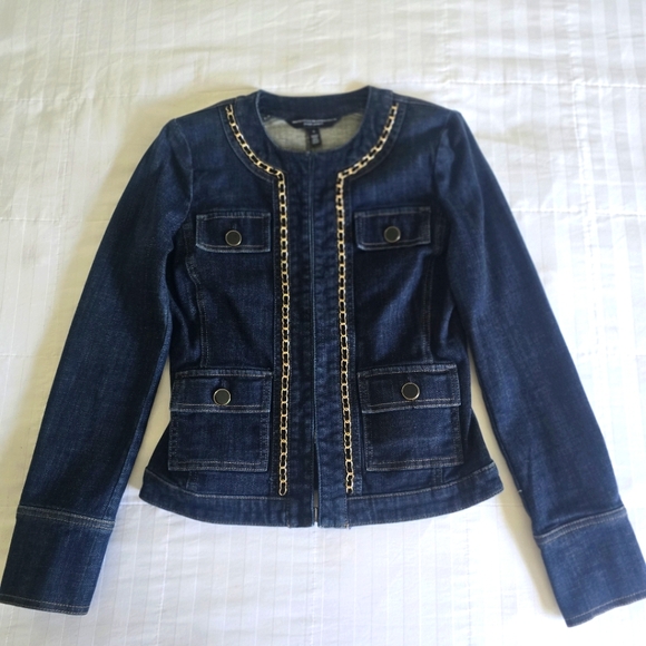 WHBM Stylist Denim Chain Jacket from White House Black Market - Picture 8 of 12